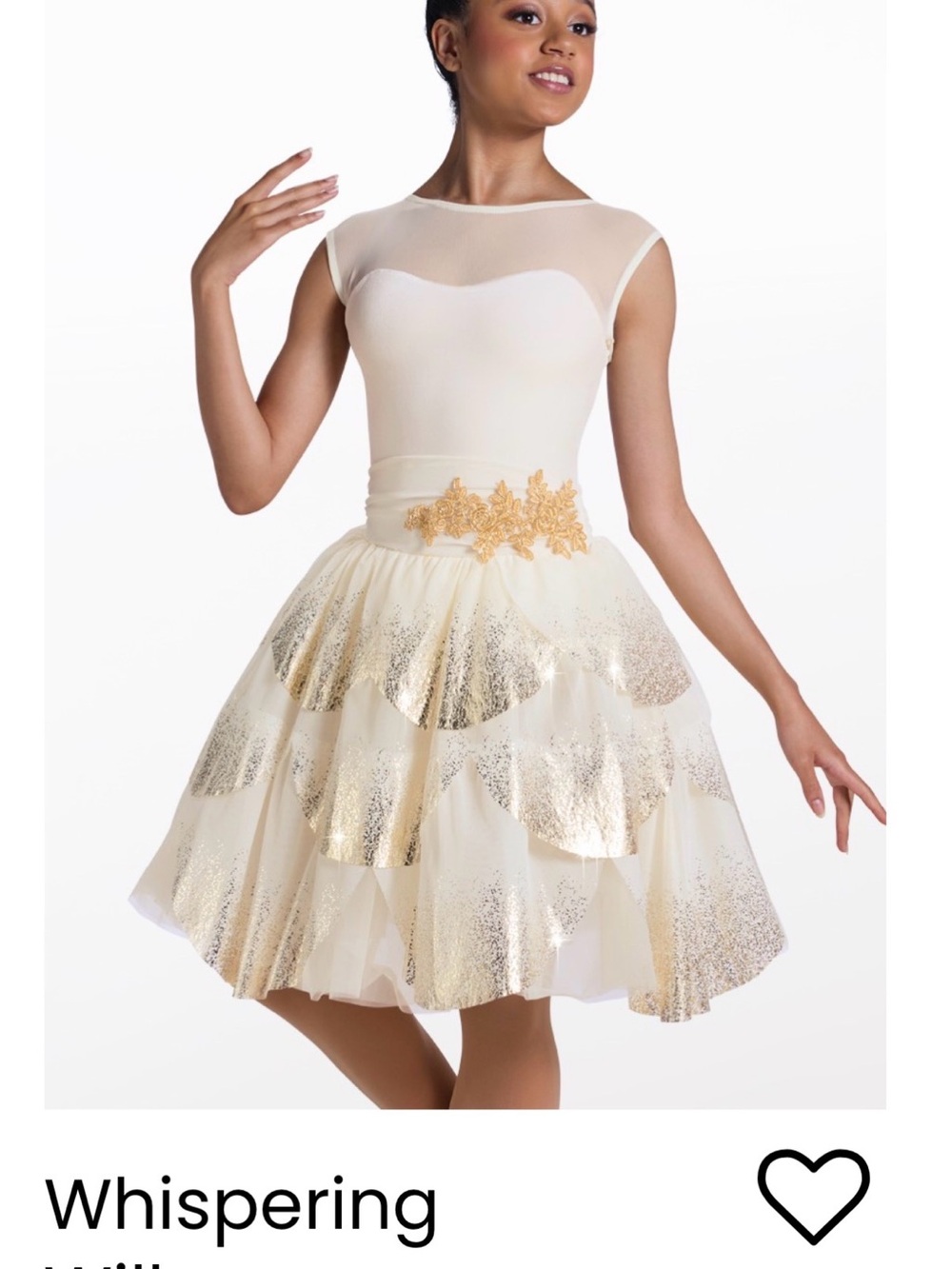 Weissman Cream Whispering willow Dance Costume